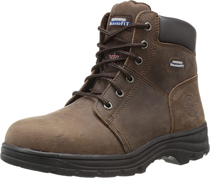 Skechers fir Aarbecht Women d'Workshire Peril Steel Toe Stiwwel