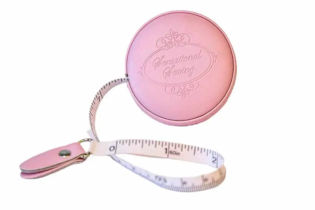 Tape Measure Sewing Pink Leather