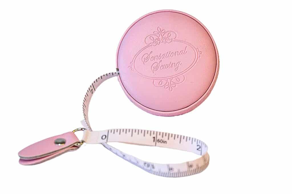 Tape Measure Cucitura di pelle rosa