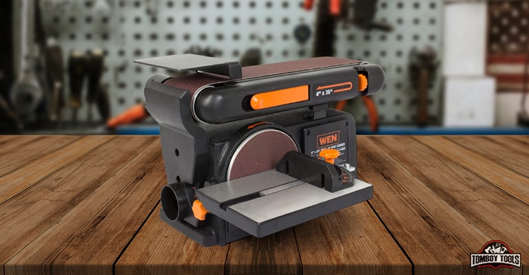 WEN 6502T Belt and Disc Sander with Cast Iron Base