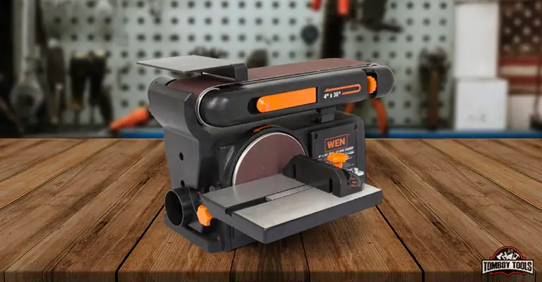 WEN 6502T Belt dan Disc Sander dengan Dasar Besi Cor